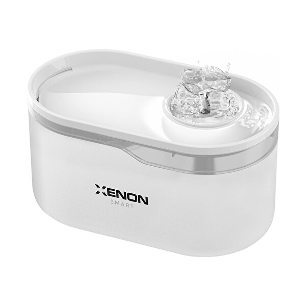 Xenon Smart Akıllı Otomatik Kedi Su Çeşmesi Geniş Hazneli Led Işıklı Su Şelalesi Ultra Sessiz Şeffaf Su Pınarı (X8650)