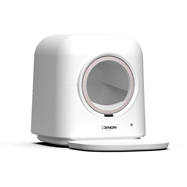 Akıllı Otomatik Kedi Tuvaleti UV Sterilizasyonlu Koku Tableti ve Çıkarılabilir Kum Paspası Cat Cleaner X8620