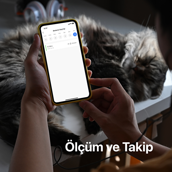 Xenon Smart Akıllı Otomatik Kedi Köpek Mama Kabı Mobil Uygulama Kontrollü Paslanmaz Çelik Besleme Kasesi X8612