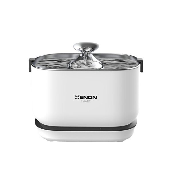 Otomatik Şarj Edilebilir Bataryalı Kedi Su Sebili Kablosuz Su Şelalesi Ultra Sessiz Çelik Su Pınarı X8652