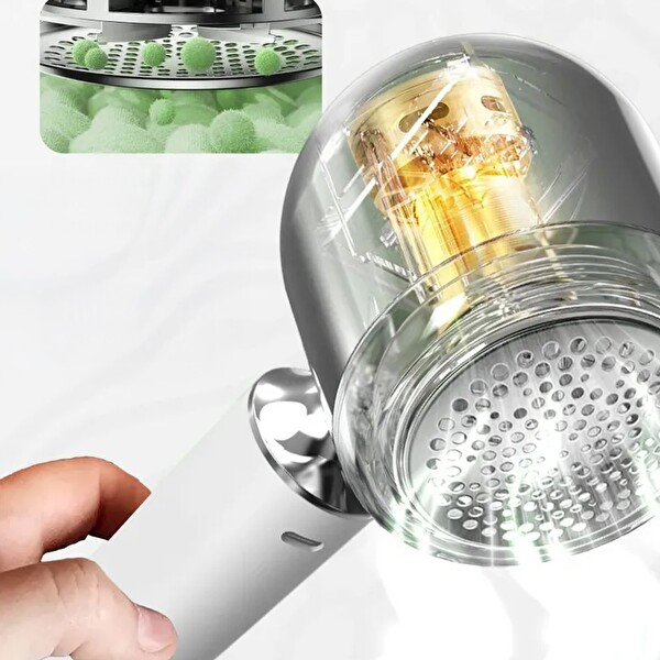 Mioji Mio LR6 Dijital Gösterge 800mAh Kablosuz Tüy Tiftik Makinesi - Beyaz