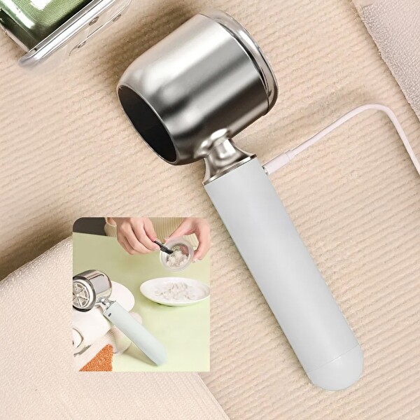 Mioji Mio LR6 Dijital Gösterge 800mAh Kablosuz Tüy Tiftik Makinesi - Beyaz