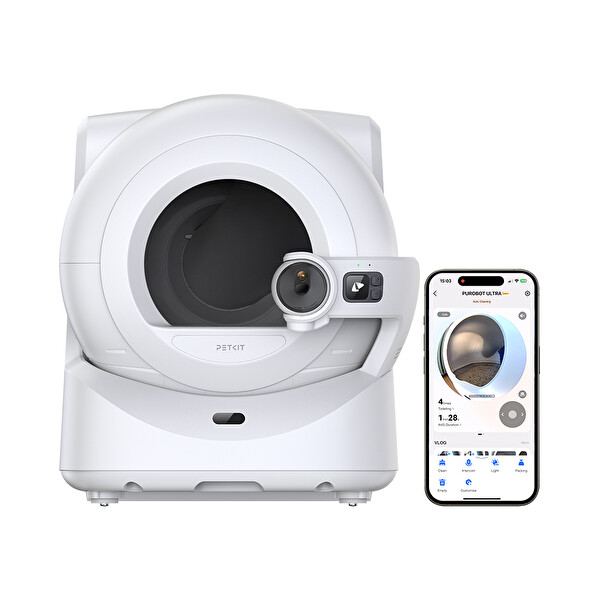 Petkit Purobot Ultra Akıllı Kedi Tuvaleti Beyaz (Resmi Distribütör Garantili)