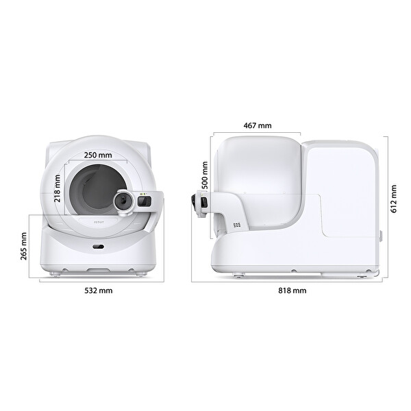 Petkit Purobot Ultra Akıllı Kedi Tuvaleti Beyaz (Resmi Distribütör Garantili)