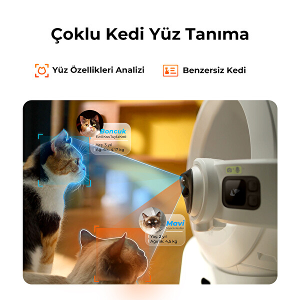 Petkit Purobot Ultra Akıllı Kedi Tuvaleti Beyaz (Resmi Distribütör Garantili)