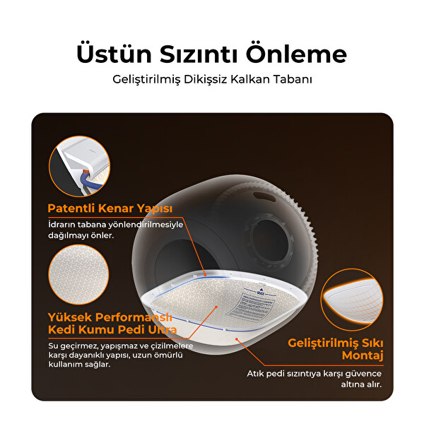 Petkit Purobot Ultra Akıllı Kedi Tuvaleti Beyaz (Resmi Distribütör Garantili)