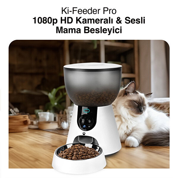 K-paw Ki-Feeder Pro Video Kameralı ve Sesli Mama Besleyici