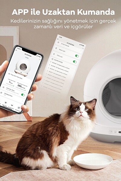 Whirtz Akıllı Otomatik Kedi Tuvaleti
