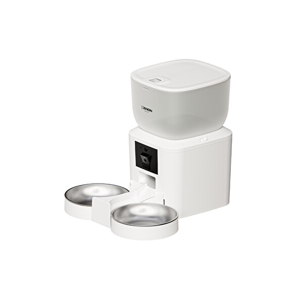 Xenon Smart Akıllı Kedi Köpek Çift Hazneli Kameralı Paslanmaz Çelik Besleme Otomatik Mama Kabı