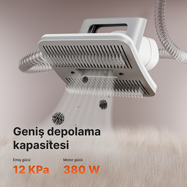 Xenon Smart Kedi Köpek Tüy Bakım Seti 5'i 1 Arada Evcil Hayvan Tıraş Makinesi Filtreli Tüy Toplayıcı X6301