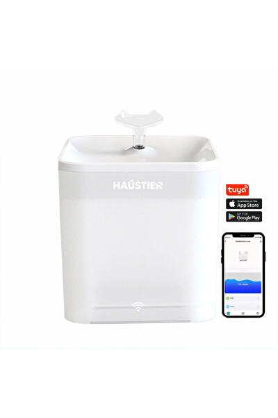 Haustier WF004 Akıllı Kedi Su Sebili - UV Su Filtrelemeli Smart Wifi APP