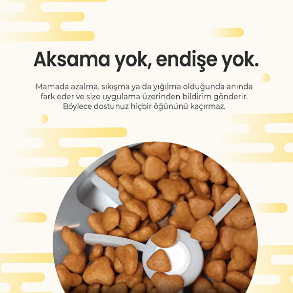 Haustier PF05 FHD Kameralı Görüş Akıllı Otomatik Kedi Mama Kabı Siyah