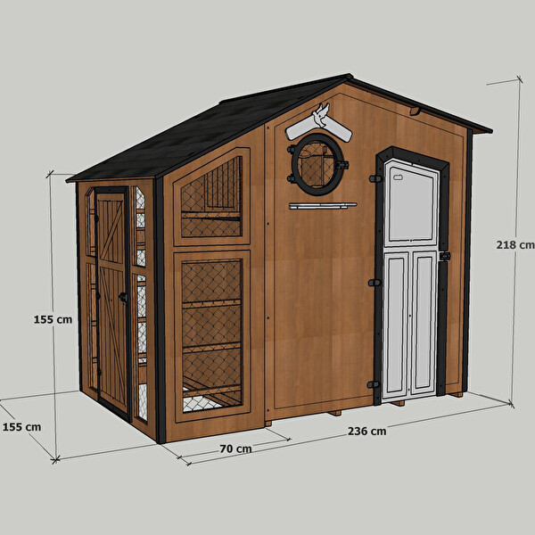Mandu Ahşap Güvercin Kümesi