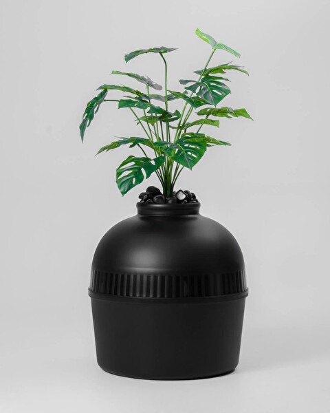 Reyo Dekorapet Dekoratif Kedi Tuvaleti - Siyah