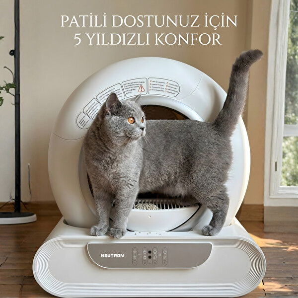 Neutron NTL-PW-65B Yeni Nesil Akıllı Otomatik Kedi Tuvaleti