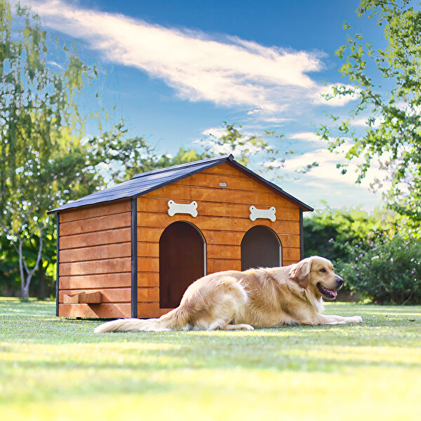 Mandu Isı Yalıtımlı 2 Bölmeli Köpek Kulübesi