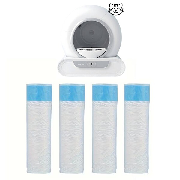 Neutron NTL-PW-65BW Akıllı Kedi Tuvaleti Atık Poşeti 4x15 Adet