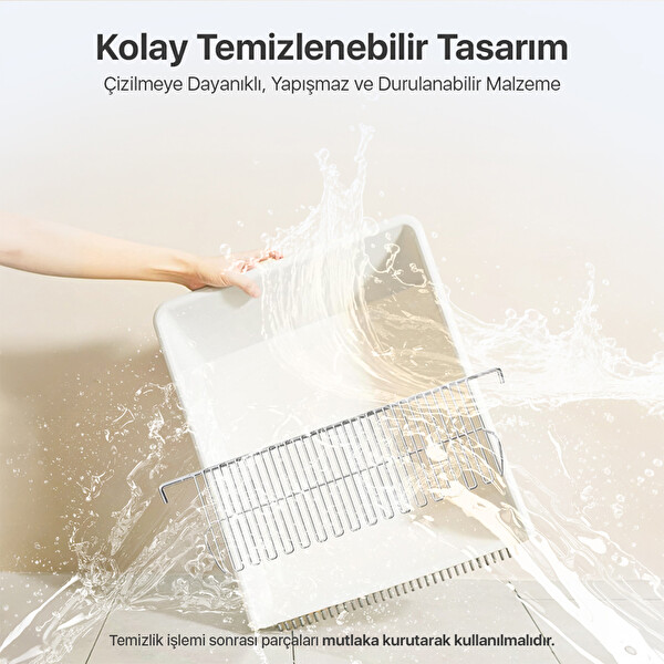 UBPet Ucat C31 Mobil Uygulama Kontrollü Otomatik Temizleme 38 dB Sessiz Açık Tasarımlı Akıllı Otomatik Kedi Tuvaleti