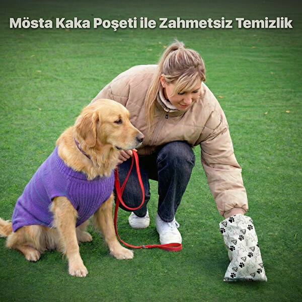 UBPet Köpek Kaka Poşeti Kokulu 120 Adet 8'li Rulo