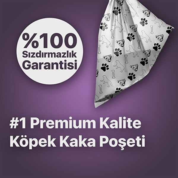 UBPet Köpek Kaka Poşeti Kokulu 120 Adet 8'li Rulo