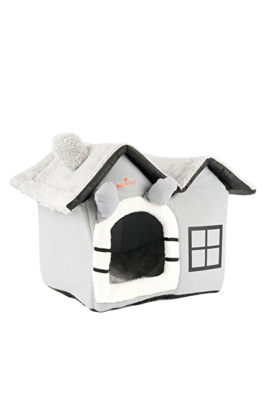 Gobypet Kedi ve Küçük Irk Köpekler İçin Minderli Lüx Peluş Ev 005958