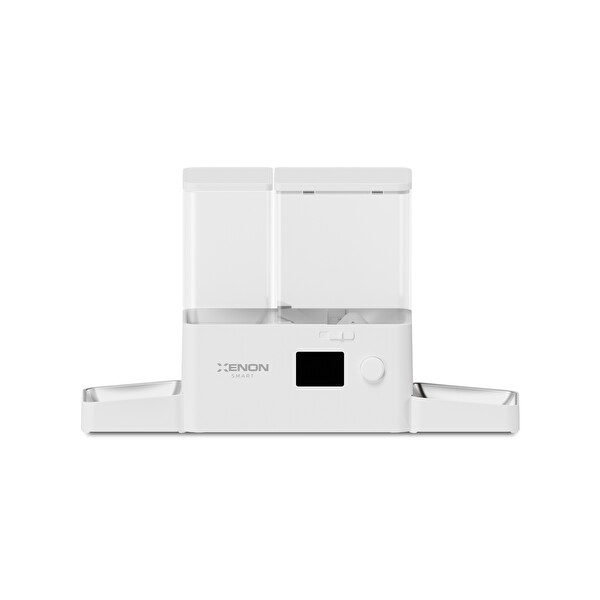 Xenon Smart Akıllı 2 in 1 Besleyici WiFi Çelik Kase 3.5 L-2 L Sessiz Sifon Otomatik Mama ve Su Kabı X8616 Beyaz