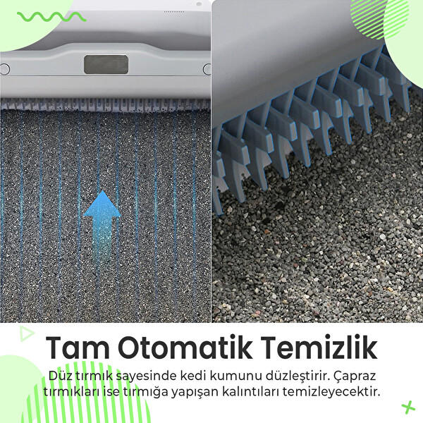 Haustier BLW02 Akıllı Kedi Tuvaleti APP Kontrollü Kızılötesi Sensörlü ve 6.5L Geniş Hazne Açık Tasarım