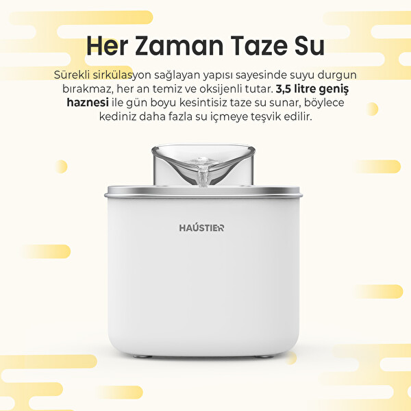Haustier PWF Akıllı Beslenme İstasyonu Akıllı Kedi Mama Kabı ve Kedi Su Sebili İkisi Bir Arada Avantaj Set