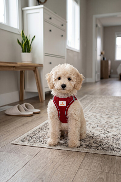 Gobypet Kediler Ve Köpekler İçin Rahat Dayanıklı Kırmızı Göğüs Tasması S
