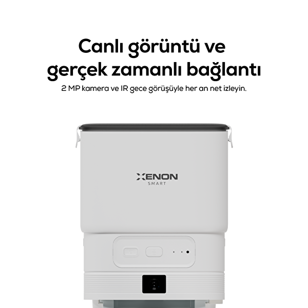 Xenon Smart X8614 Kameralı 1080p 4L Mobil Kontrol Çelik Kase Gece Görüş Akıllı Mama Kabı Standart