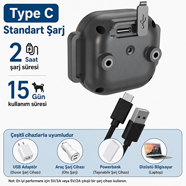 Valkyrie Otomatik Havlama Önleyici LCD Ekranlı IP67 Su Geçirmez USB Type-C Şarjlı Köpek Eğitim Tasması