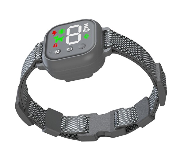Valkyrie Otomatik Havlama Önleyici LCD Ekranlı IP67 Su Geçirmez USB Type-C Şarjlı Köpek Eğitim Tasması