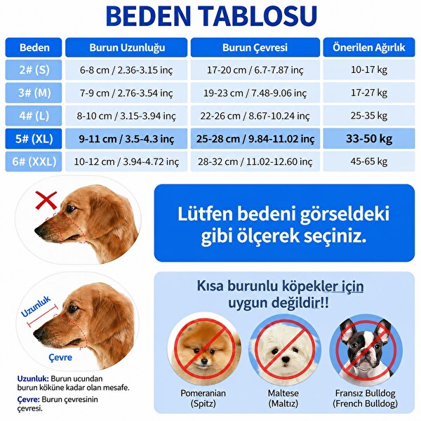 Valkyrie Büyük Irklar için XL Nefes Alabilir Ayarlanabilir Plastik Ağızlık33-50 KG Siyah Köpek Ağızlığı No:5