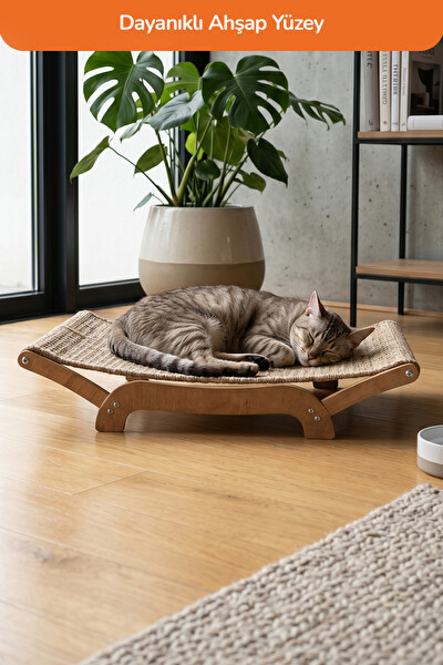 Gobypet Kediler İçin Tırmalanabilir Sisal Halı Özellikli Konforlu Kedi Yatağı 6075