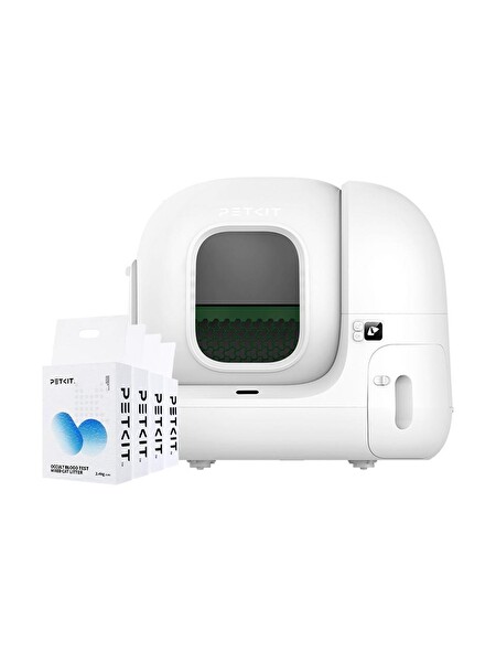 Petkit Pura Max 2 Akıllı Kedi Tuvaleti - Erken Teşhis Karışık Kedi Kumu 4'lü Paket