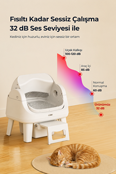 Petpivot Autoscooper AS12 Lite Akıllı Otomatik Kedi Tuvaleti