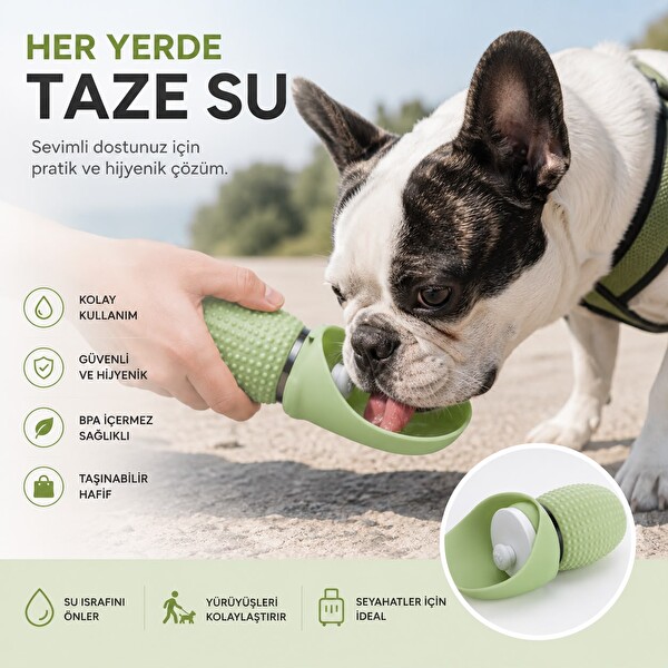 Muitomas Evcil Havyan Seyehat Suluğu 350 ML Yeşil