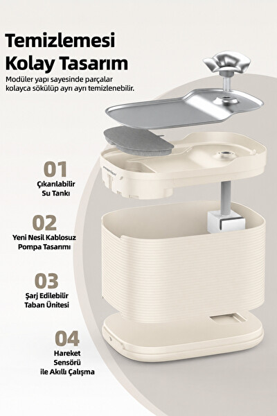 Premier PWF 3150 Petmate Flowsense Pro Wi-Fi ve Sensörlü Akıllı Otomatik Kedi - Köpek Su Çeşmesi 2.5 L Krem