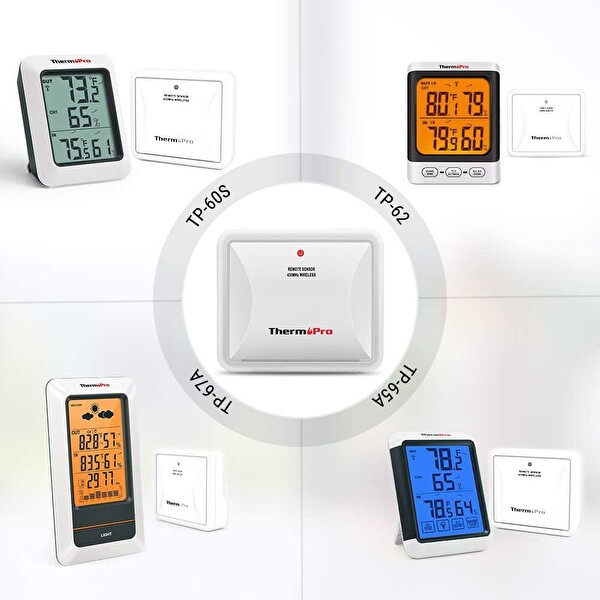 ThermoPro TX-2 TP60S/TP63A/TP65A/TP67A için İlave Dış Sensör