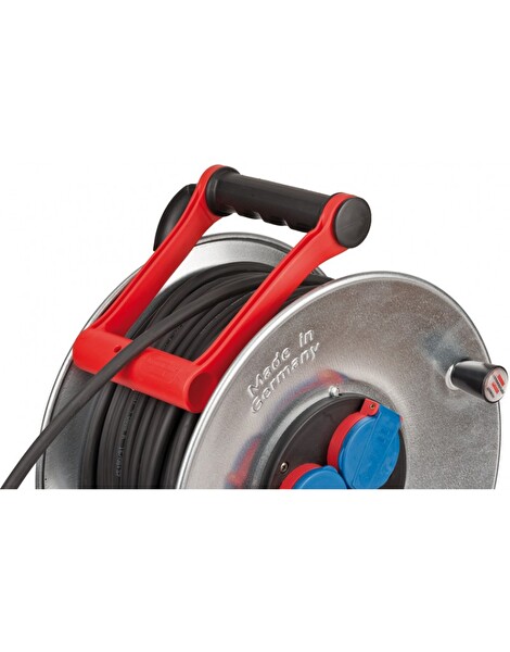 Brennenstuhl Garant S Serisi AT-N05V3V3-F 3G1,5 IP44 Lisanslı 3 Soketli 290 MM 50 Metre Siyah Makaralı Kablo