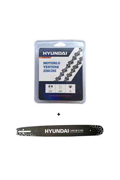 Hyundai Motorlu Testere Zinciri Seti + Kılavuz 325/36