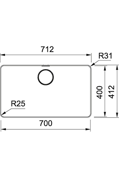 Franke Mythos MYX 210-70 Inox Mutfak Eviyesi 127.0655.174