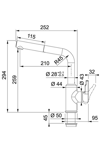 Franke Urban Doccia Stone Gri Mutfak Bataryası 115.0595.089