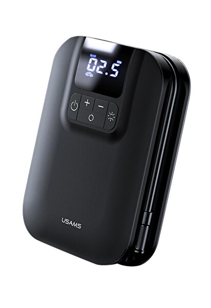 Usams US-ZB215 350 PSI 5000 mAh Şarjlı Çok Amaçlı Taşınabilir Hava Pompası