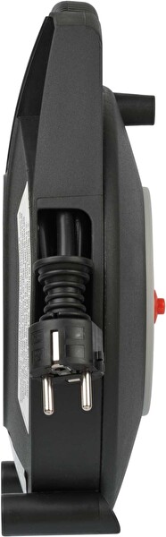 Brennenstuhl Vario-Line 10 M Makaralı 4 Soketli Şartelli Uzatma Priz