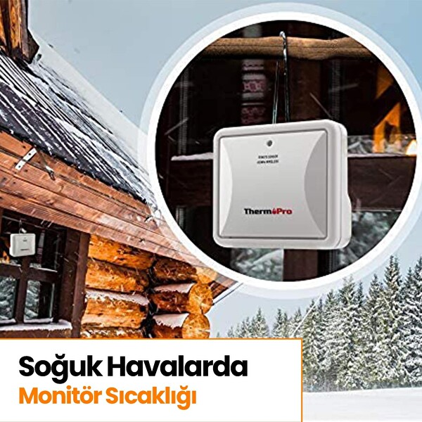 ThermoPro TX-4C İlave Dış Sensör TP60C - TP63C - TP65C Uyumlu