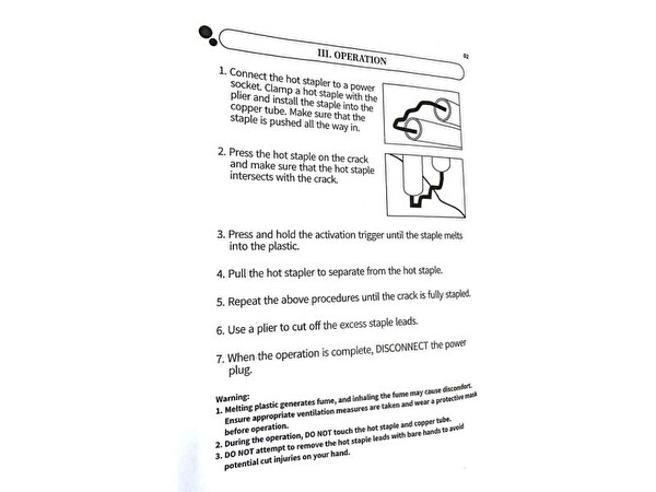 Wellhise 960-V 50 W 200 Uçlu Plastik Kaynak Tamir Cihazı