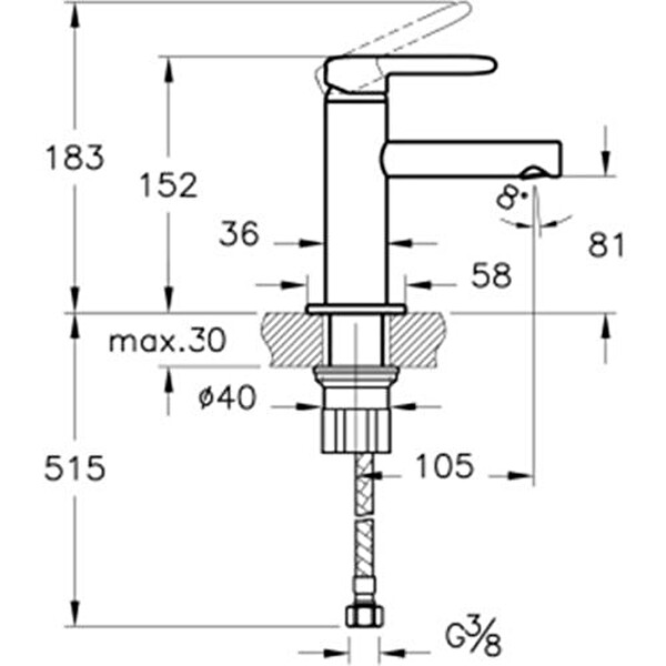 Vitra A4266646 Sento Yeşil Sarı Çocuk Lavabo Bataryası