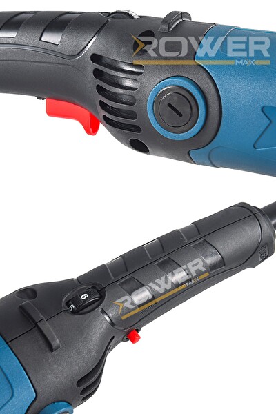 Rowermax RWRX-3803 3500 W Devir Ayarlı Avuç İçi Taşlama 125 MM 2 Adet Diskli Spiral Taşlama Makinesi