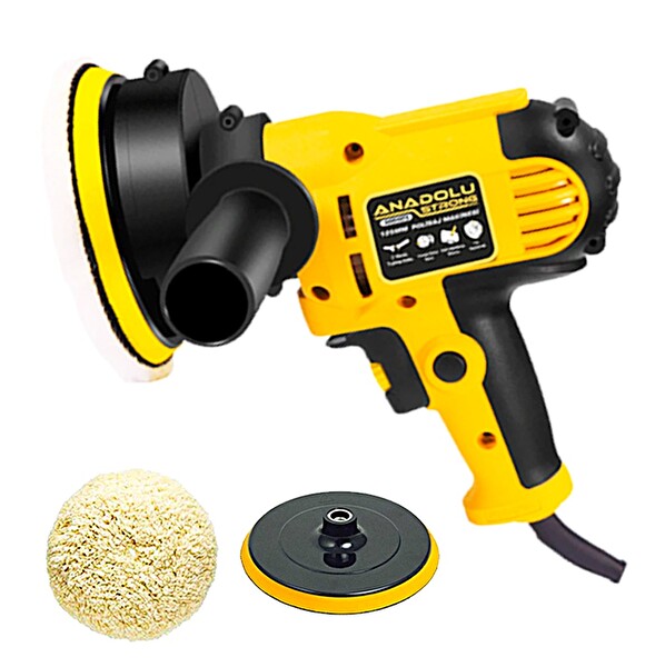 Anadolu Strong ANS1073 Devir Ayarlı Zımpara Araba Pasta Cila ve Parlatma 125 MM Polisaj Makinesi
